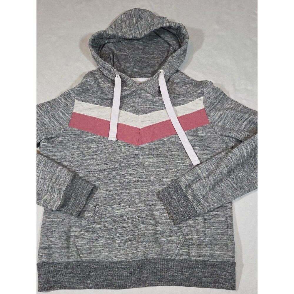 Reflex Hoodie Gray Pink And White Size XL